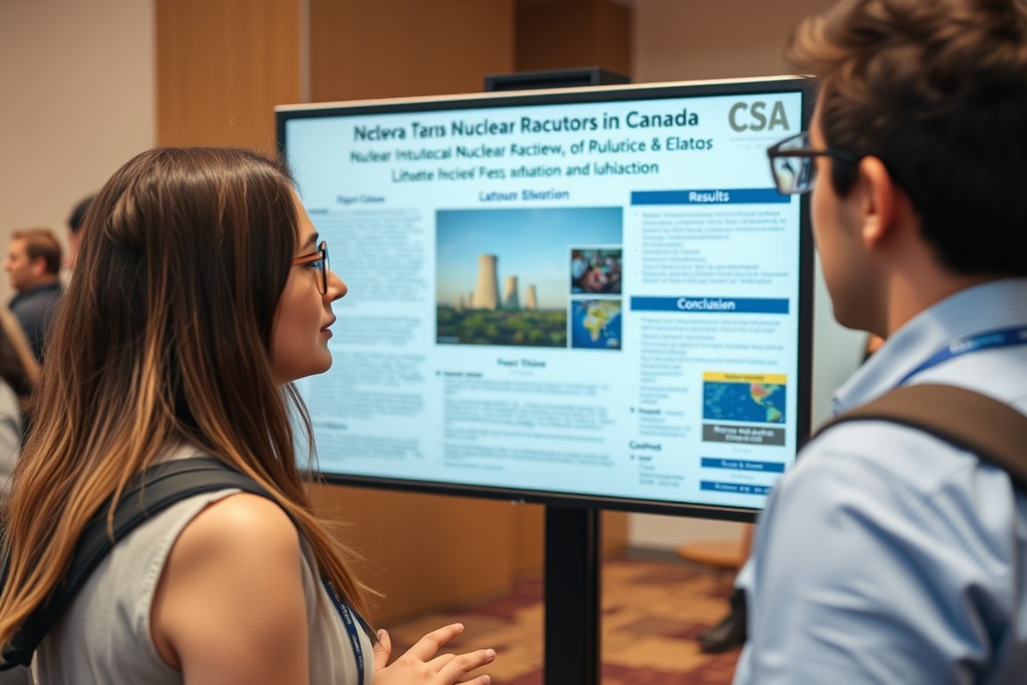 Poster session at an academic conference